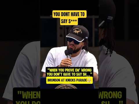 Brunson let his haters know😤