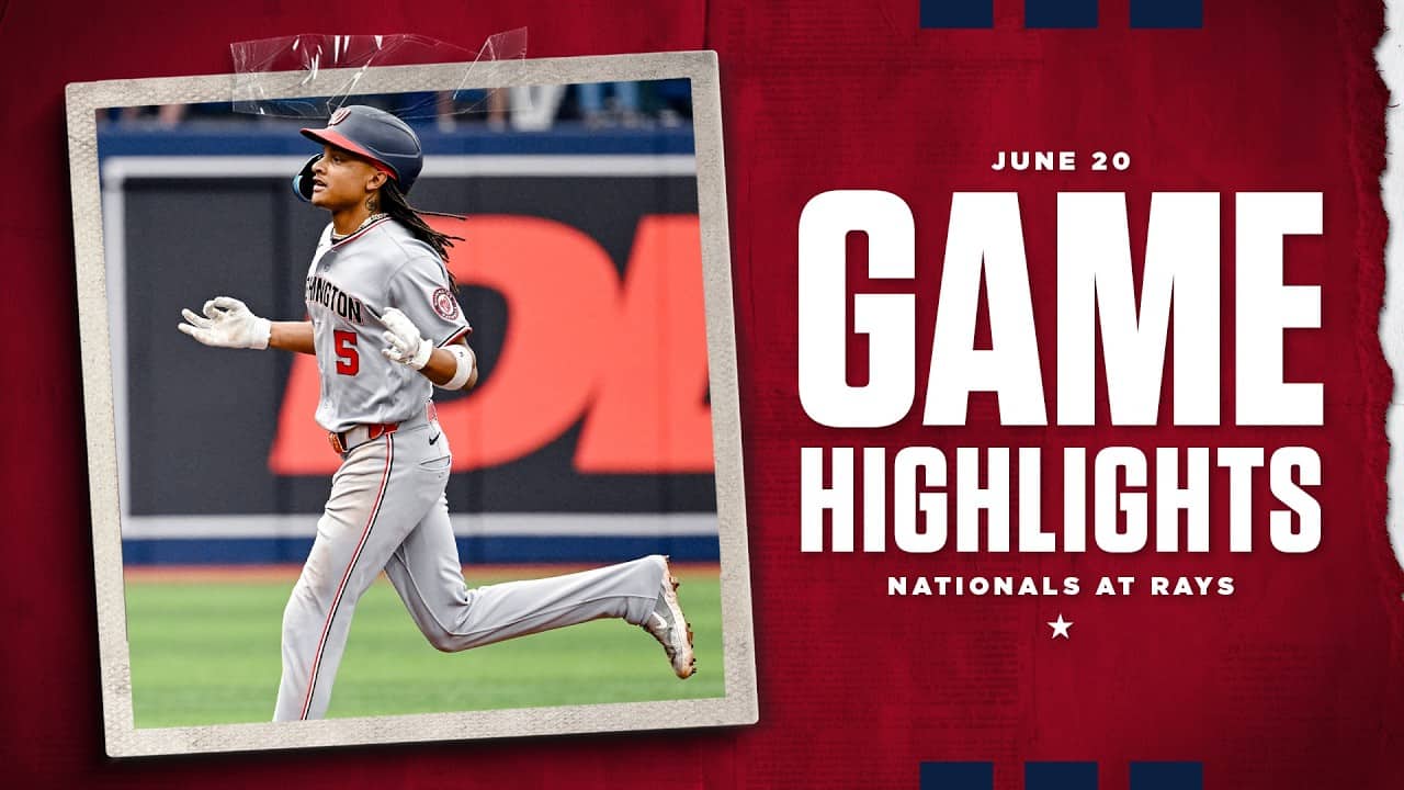 Nationals vs. Rays Game Highlights (6/20/26) | MLB Highlights