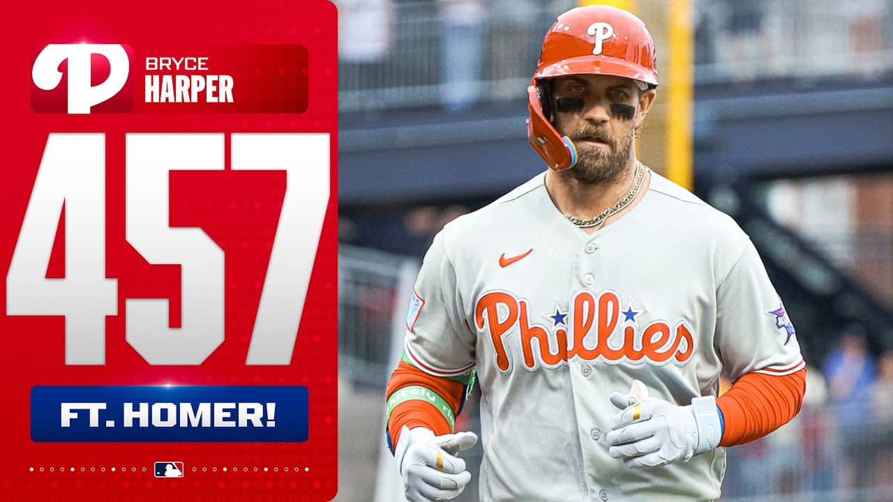 Bryce Harper OVER THE BATTER'S EYE! (457-ft. home run) π³ | MLB Highlights
