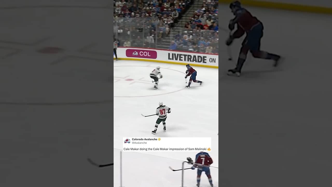 Cale Makar from the same spot ๐จ