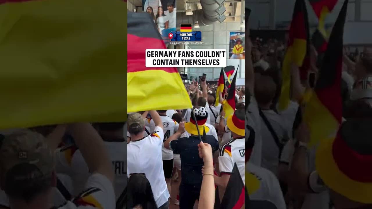 The energy of the Germany fans for their opening match 🇩🇪