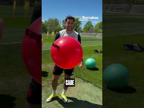 Gotta be quicker than that! 🎣🎈@RWJBarnabasHealth | #rbny #mls #soccer