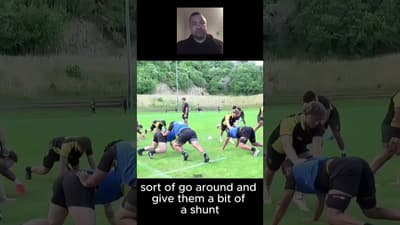 Practicing Scrum Shape - Rugby Warm Up #rugby
