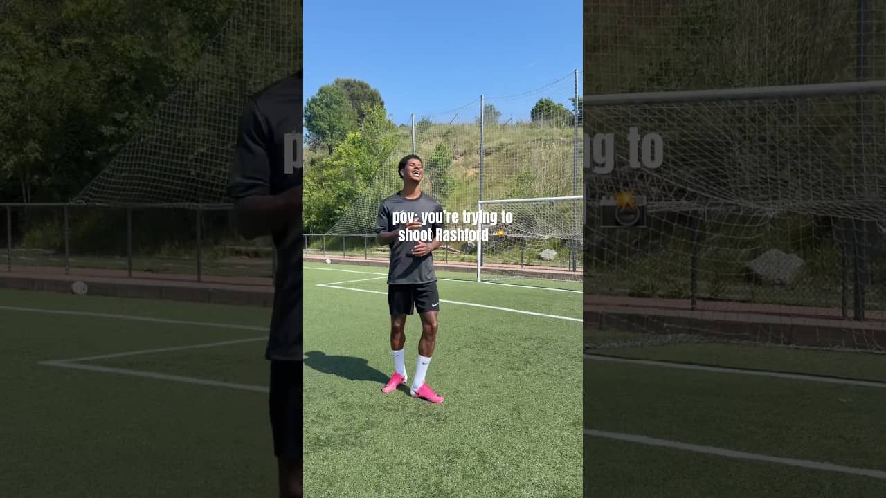 But he won’t stop shooting 😭😩 #rashford #marcusrashford #footballshorts