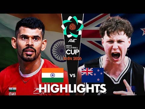 India 🇮🇳 vs New Zealand 🇳🇿 | Highlights | AVC Men's Cup 2026