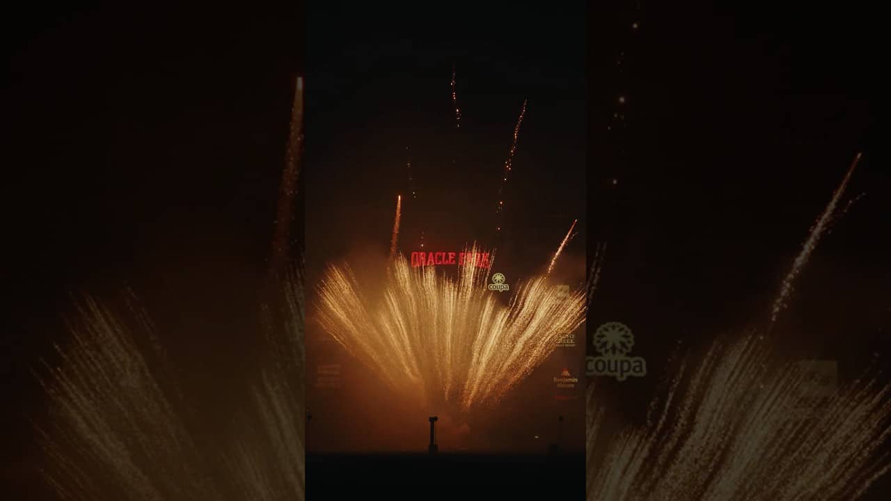 Fireworks at Oracle Park, and make it cinematic π