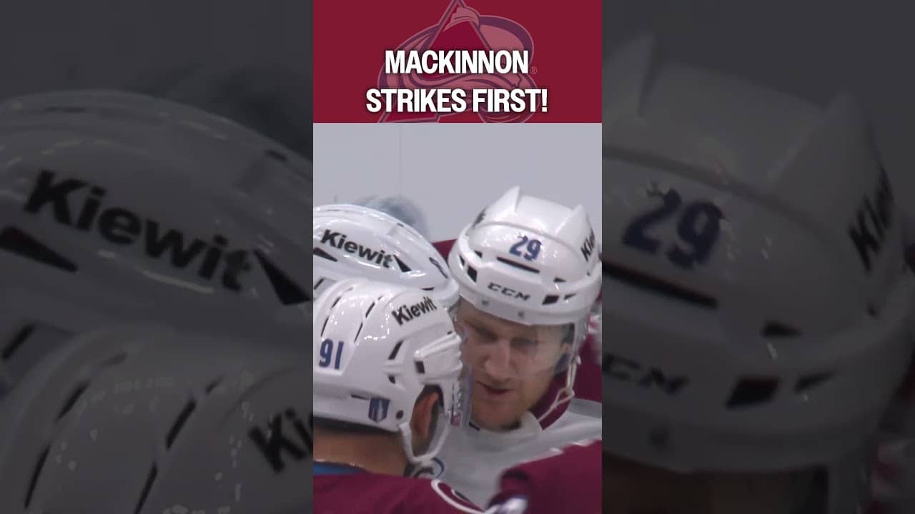 Who ELSE but MacKinnon in Game 4!? 🐶🚨 #shorts #nhl