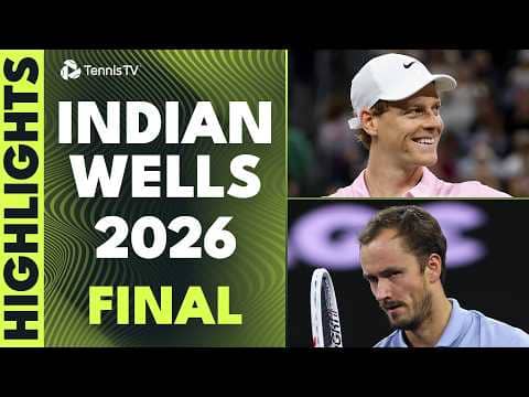 Jannik Sinner & Daniil Medvedev Face Off For The Trophy 🏆 | Indian Wells 2026 Final Highlights