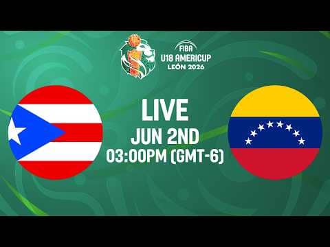 LIVE - Puerto Rico v Venezuela | FIBA U18 AmeriCup 2026