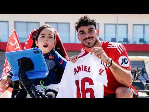 La emotiva visita de Daniel a la plantilla del Sevilla FC 🤍❤️