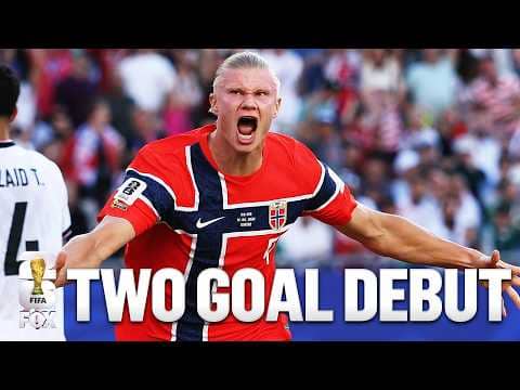 Norway's Erling Haaland Bags Brace in First Half of His FIFA World Cup™ Debut