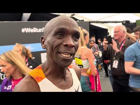 Eliud Kipchoge after taking 6th at 2025 London Marathon
