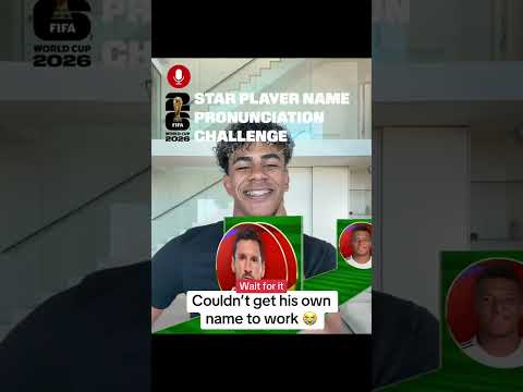 Lamine Yamal trying the name pronunciation challenge is too funny ๐ (via Lamine.Yamal/TT)
