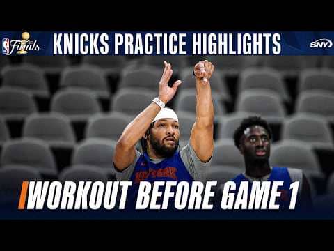 Knicks practice ahead of NBA Finals Game 1 vs. Spurs | Knicks Practice Highlights