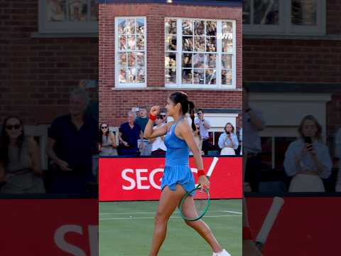 That home final feeling 🥹Emma Raducanu reaches her first final at The Queen’s Club! #WTA
