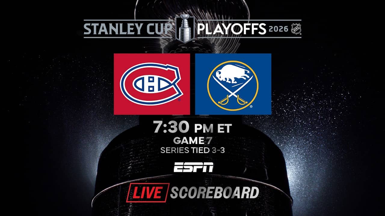 π LIVE NHL Stanley Cup Game 7 Sabres vs. Canadiens Playoffs Scoreboard & Chat 5/18 ππ₯