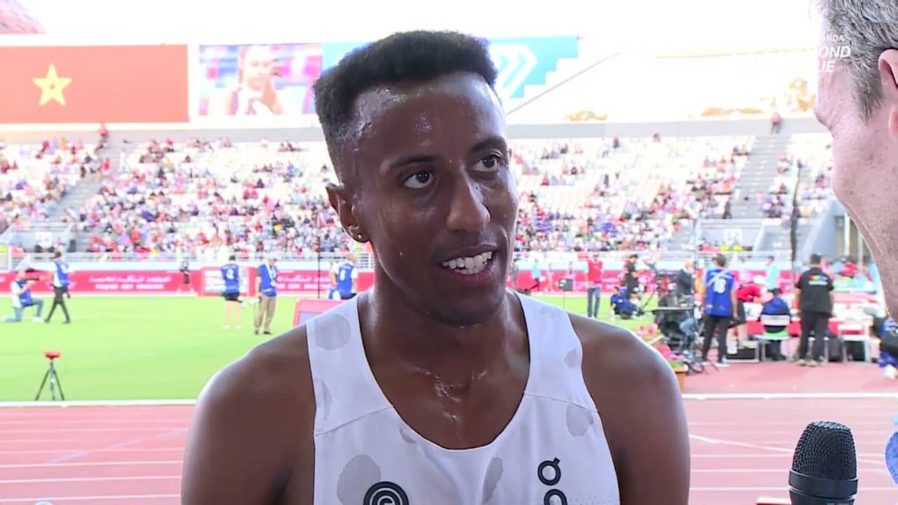 Yared Nuguse After Bold 1500m Victory In 3:30.35 At Rabat Diamond League