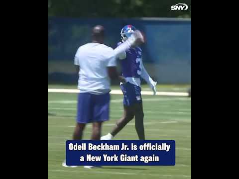 Odell Beckham Jr. is officially BACK with the Giants 😤