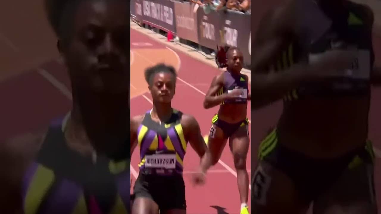 SHA’CARRI RICHARDSON IS BACK 💨 10.99 in the women's 100m at the USATF Los Angeles Grand Prix