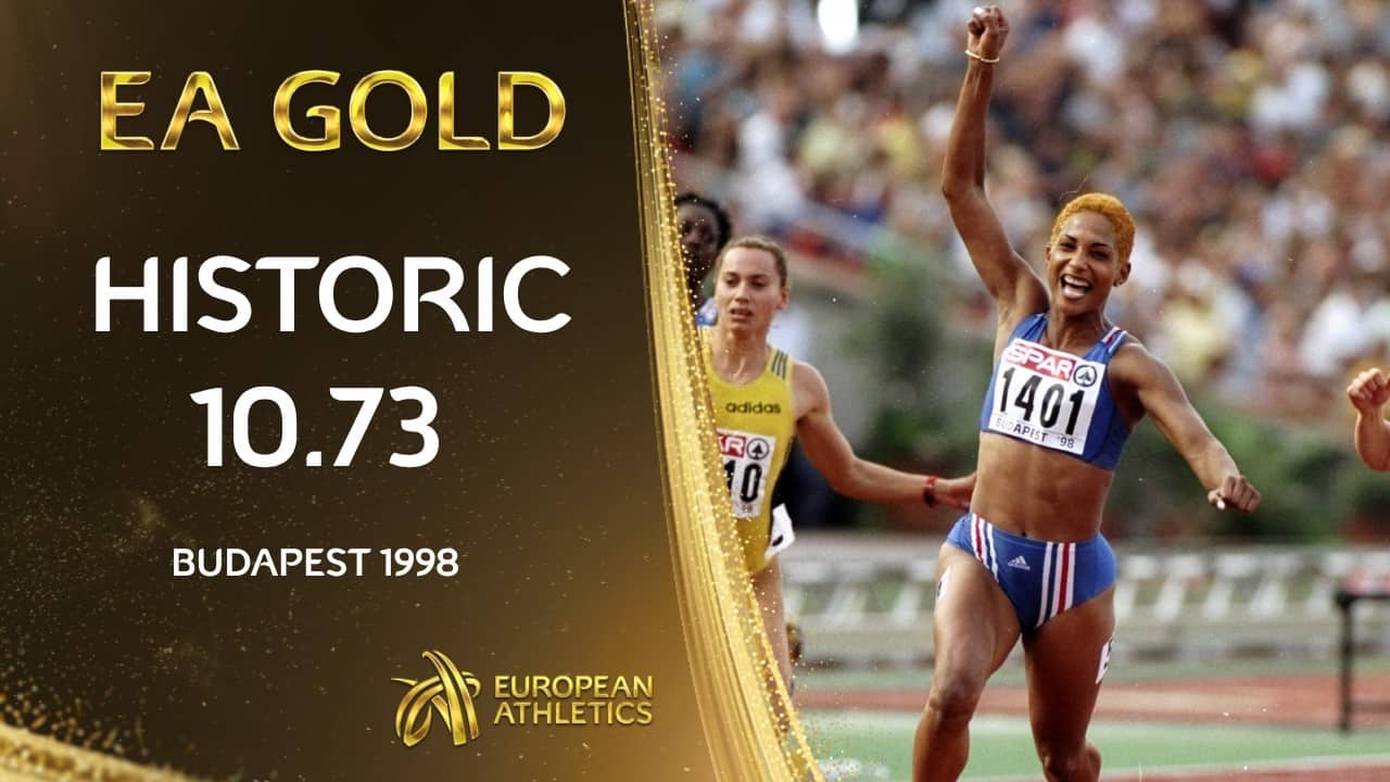 EUROPEAN RECORD 10.73โก| 100m 1998 European Championships | ๐ซ๐ท Christine Arron