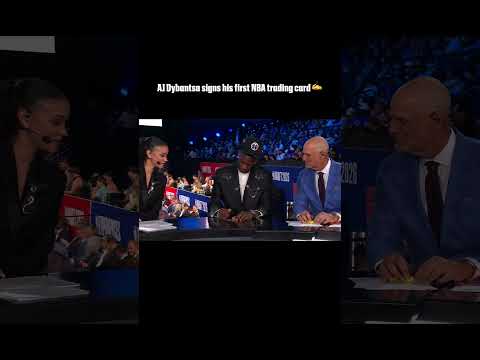 AJ Dybantsa's first NBA autograph š„