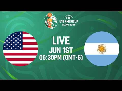 LIVE - USA v Argentina | FIBA U18 AmeriCup 2026