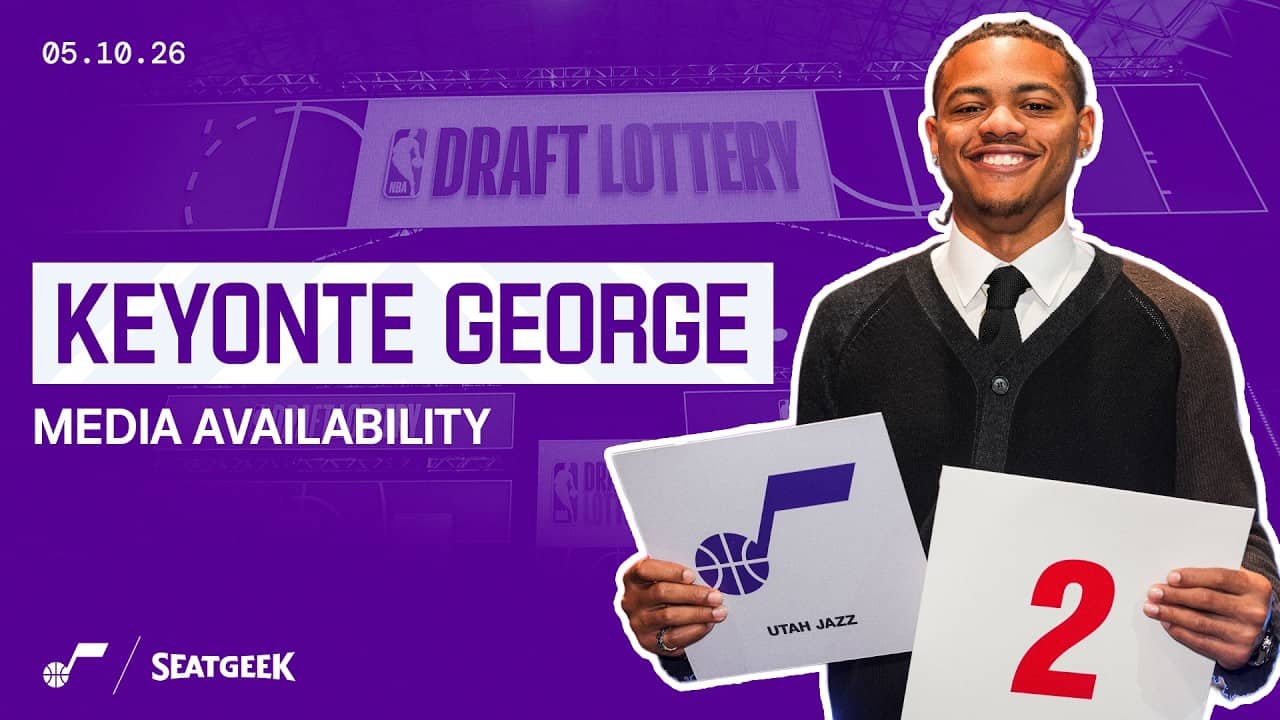 ๐ฃ๏ธ "It's going to be fun!" | Keyonte George discusses Utah's No. 2 pick at the NBA Draft Lottery