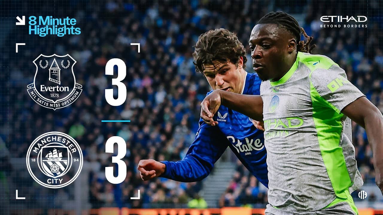 EXTENDED HIGHLIGHTS | Everton 3-3 Man City | Point rescued in Premier League instant classic!