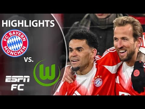 HARRY KANE GOAL 💥 PURE DOMINANCE 😤 Bayern Munich vs. Wolfsburg | Bundesliga Highlights | ESPN FC