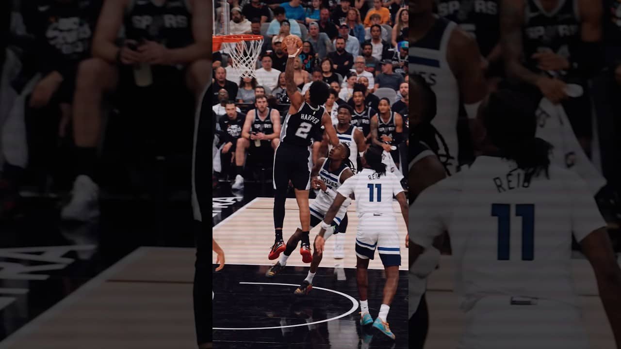 THAT DYLAN DUNK🔥 #DylanHarper #Spurs #NBA