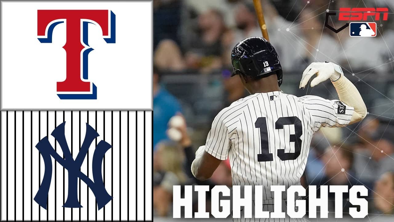 BAT FLIP ๐ฅ Texas Rangers vs. New York Yankees | Full Game Highlights | ESPN MLB