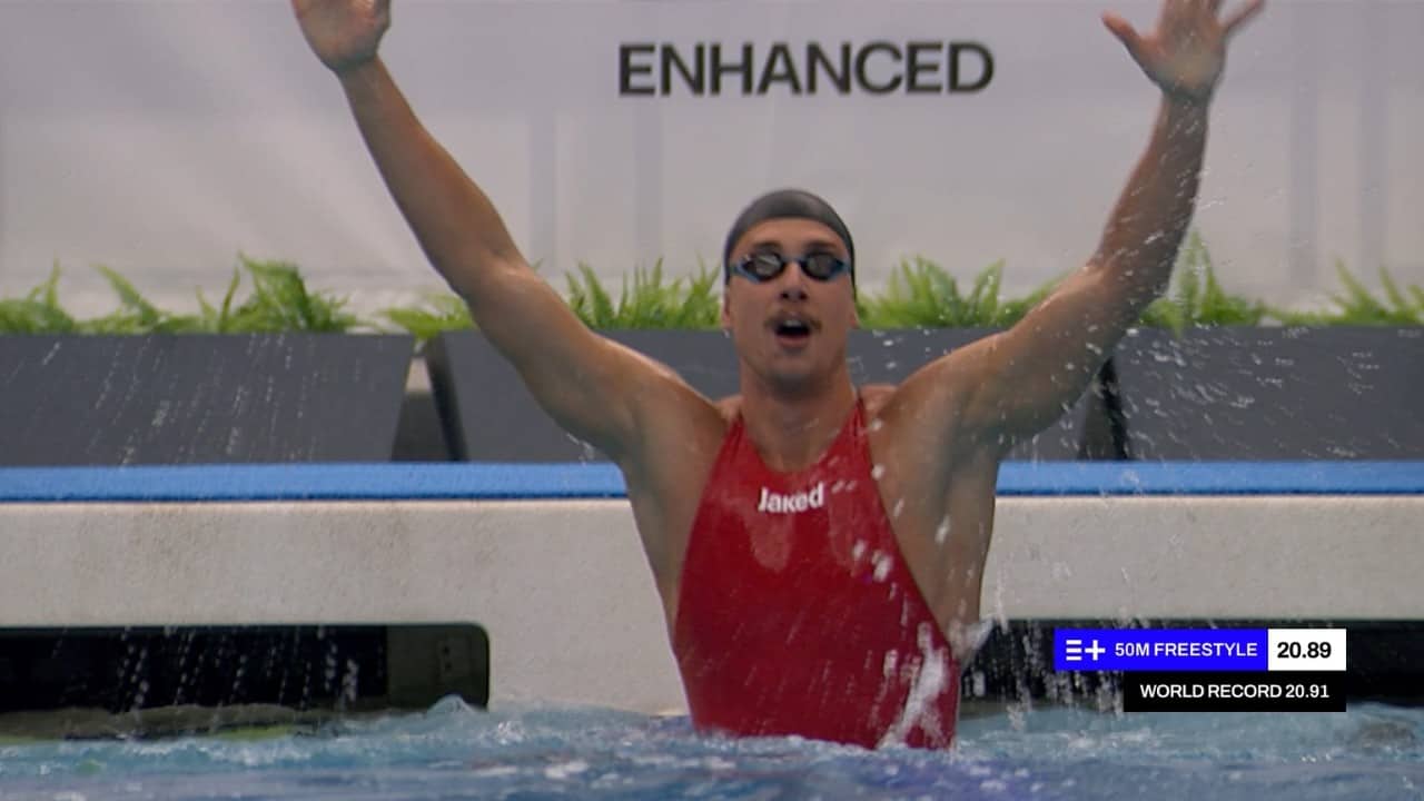 20.89?! Kristian Gkolomeev SMASHES 50 Free WORLD RECORD | Enhanced Games