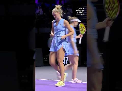 Magnificent from Erin Routliffe πͺ #WTAFinalsRiyadh