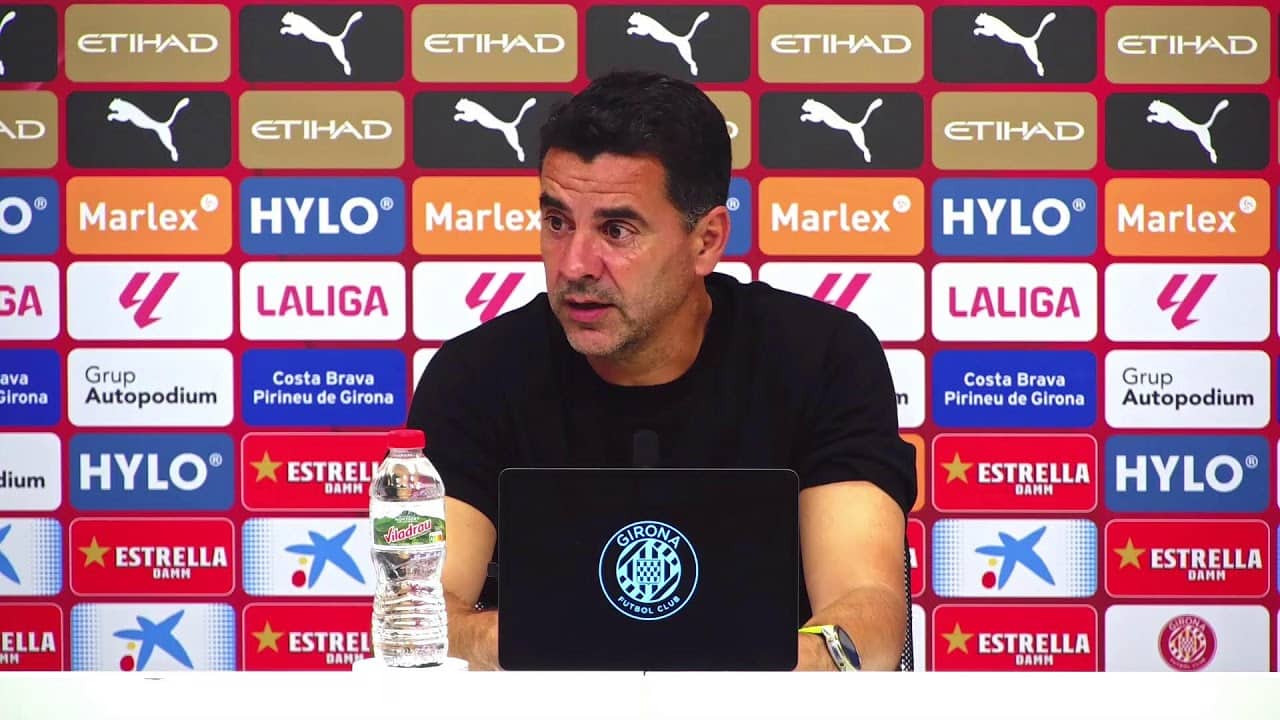 Roda de Premsa de Míchel Sánchez, en el post partit del GIRONA FC vs ELCHE CF