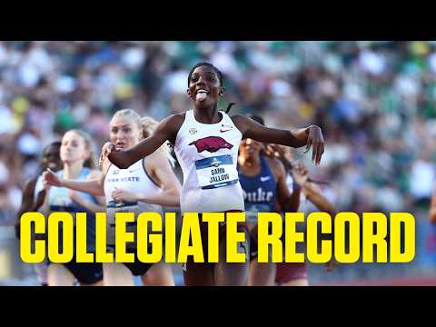 Arkansas' Sanu Jallow sets women's 800m collegiate record at 2026 NCAA Championships