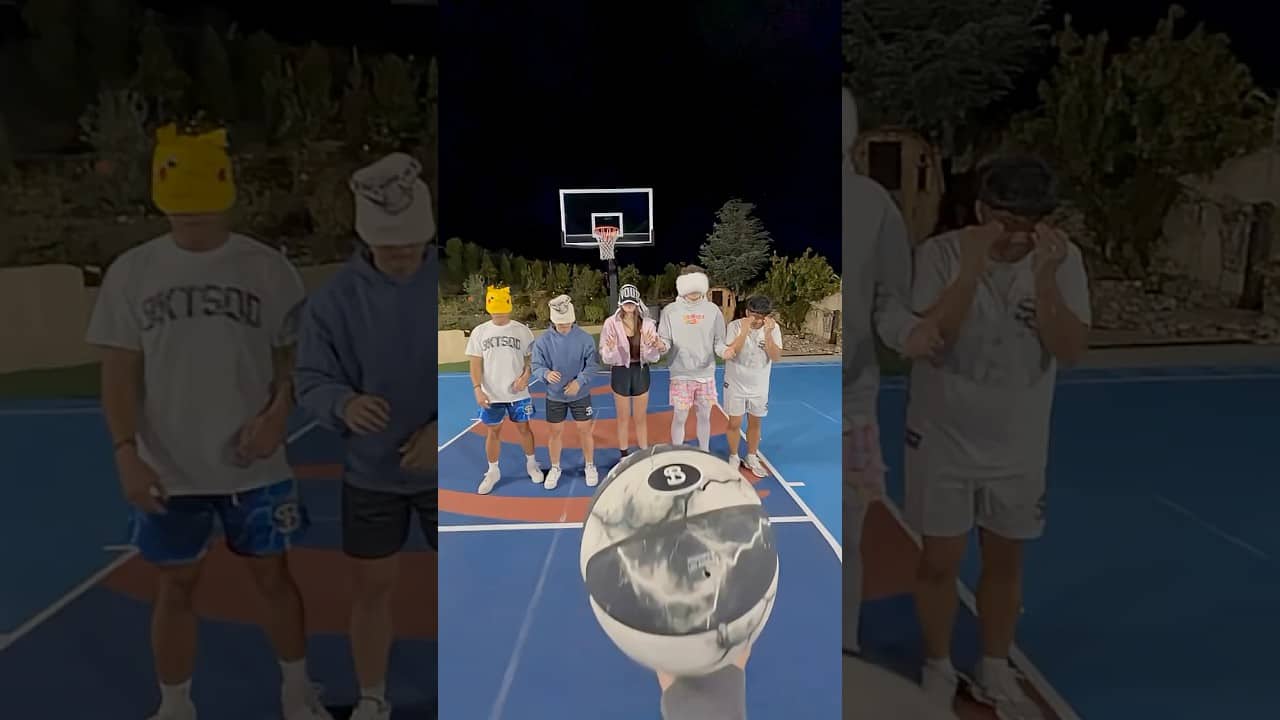 Can you make this Blindfolded Basketball Shot?