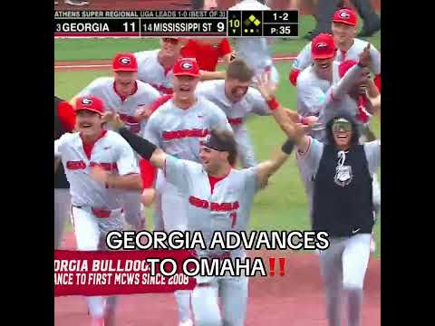 Georgia is headed to the MCWS for the first time since 2008 πΆ