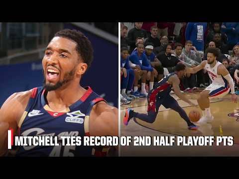 A SPIDA EXPLOSION 🕷️ Mitchell ties NBA record for most 2nd playoff points with 39 | NBA on ESPN