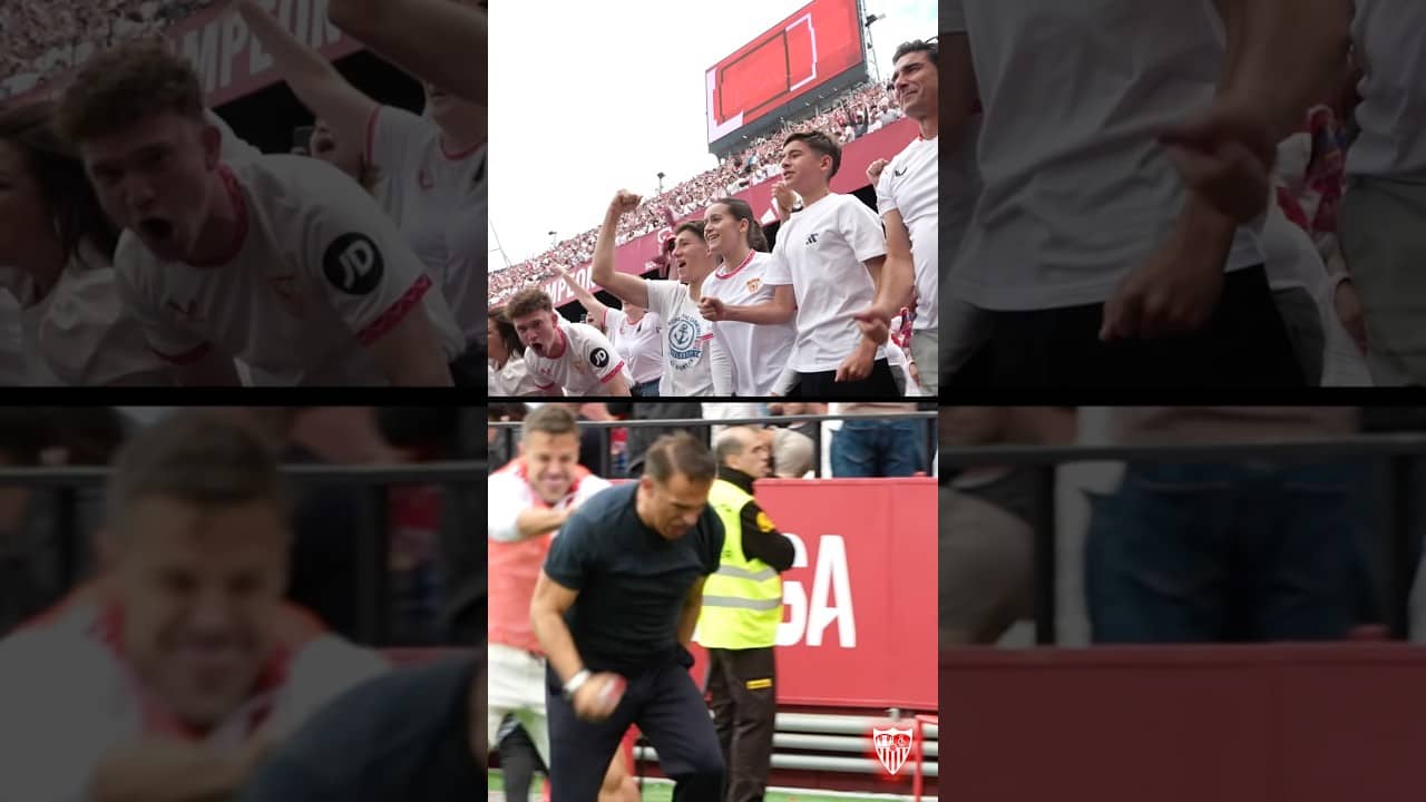 π₯΅ Sufrimiento, casta, coraje y mucha felicidad πͺπ½β€οΈ #sevillafc #futbol #shorts
