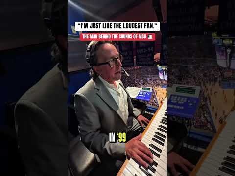 Knicks organist Ray Castoldi has been providing the live arena soundtrack at home games since 1989