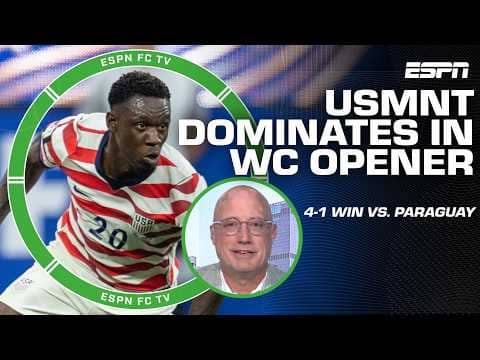 ‘TOTAL DOMINATION!’ 😤 - Kasey Keller on USMNT’s Group D win over Paraguay | ESPN FC