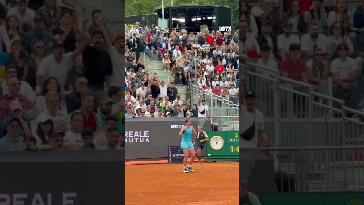 Tenacity from Nikola Bartunkova π #WTA #NikolaBartunkova #IBI26 #Rome #Tennis