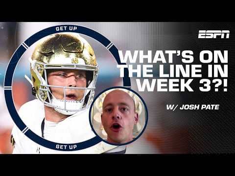 Josh Pate & Bussin' With The Boys decide WHAT'S ON THE LINE in Week 3️⃣ | Get Up