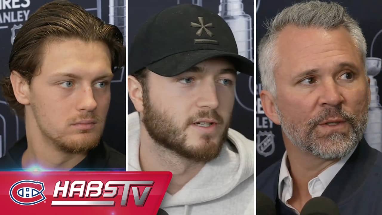 Bolduc, Dobson & St-Louis address the media at the airport | FULL PRESS CONFERENCES