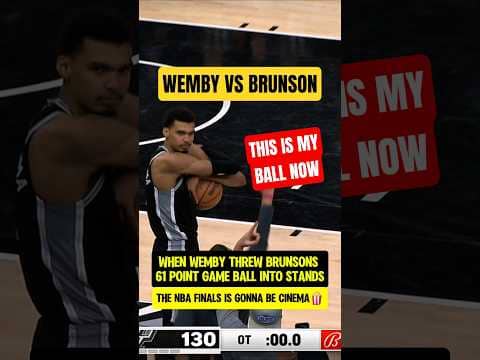 When Wemby LAUNCHED Brunsons ball🧐