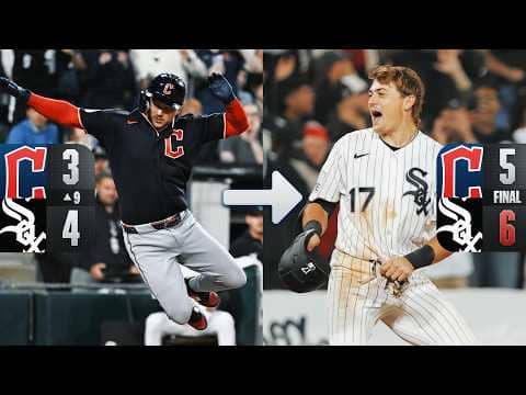 WILD FINISH IN CHICAGO!! Guardians, White Sox go back-and-forth in a nail-biter 😅 (FULL 9TH)