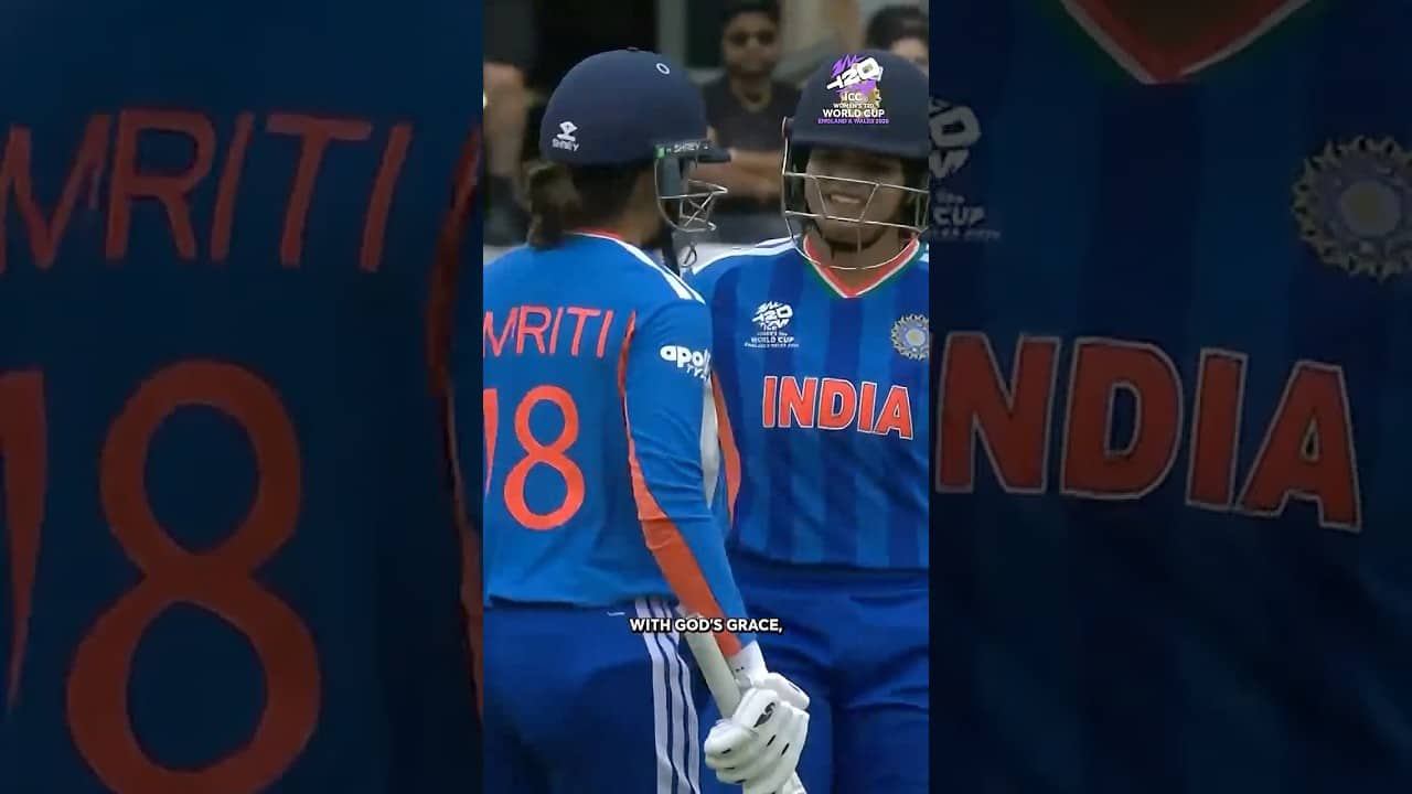 स्मृति, शेफाली और एक शानदार शतकीय साझेदारी 💯 #t20worldcup #cricket #reels