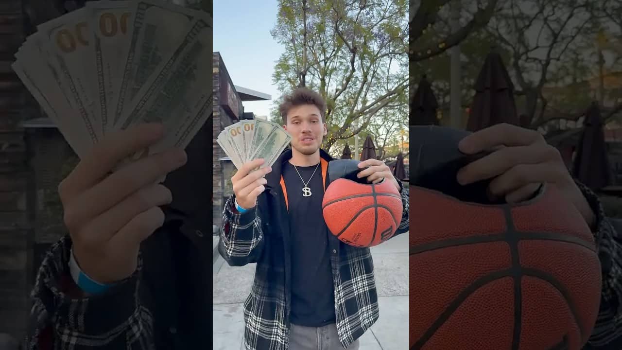 I Hid $1000 Inside My Basketball!