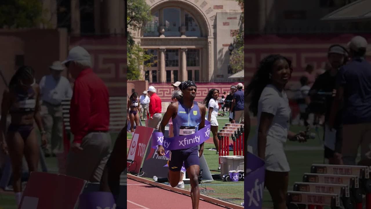 Brandon Miller delivered a commanding performance in 1:43.94 for the fastest 800m on U.S. soil ๐๐ฅ