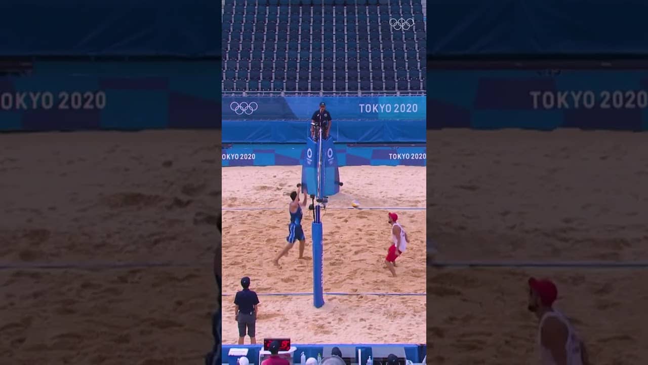 Save, block and win the point? No problem. 💪 #Olympics